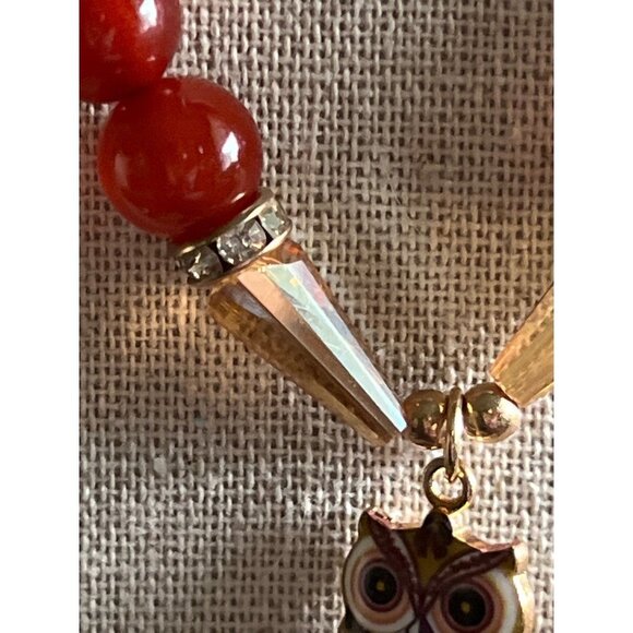 Princess Accessories Red Eye Owl Necklace -- 16" - Picture 4 of 8